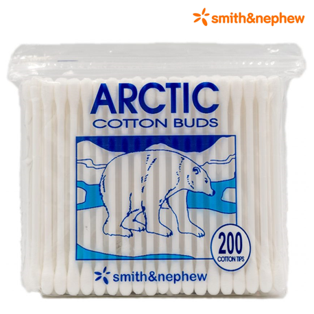 Smith&Nephew Arctic Cotton Buds, Double-Tipped, 100pcs/bag